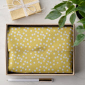 Cute Yellow & White Confetti / Polkadots Tissuepapier (Geschenk)