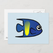 Cute Yellowbar Angelfish Briefkaart (Voorkant / Achterkant)