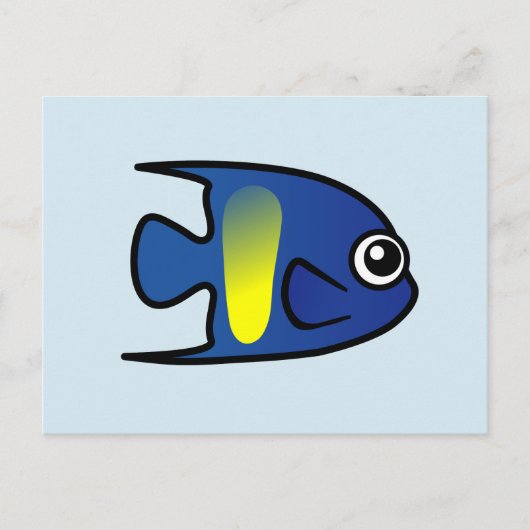 Cute Yellowbar Angelfish Briefkaart (Voorkant)