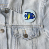Cute Yellowbar Angelfish Ronde Button 5,7 Cm (In situ)