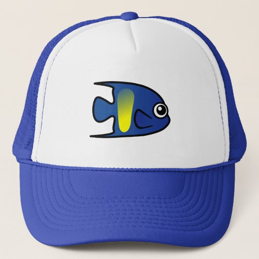 Cute Yellowbar Angelfish Trucker Pet (Voorkant)