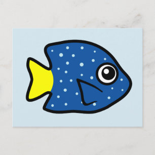 Cute Yellowtail Damselfish Briefkaart