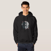 Cute Yin Yang Cat Black White Spiritueel Kitten Hoodie (Voorkant volledig)