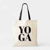 Cute YOGA-canvas tas met moderne typografie (Achterkant)
