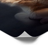 Cute Yoga Dog - AI Poster (Hoek)