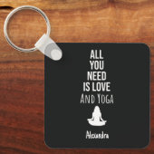 Cute Yoga Gifts For Yogi Lover Personalized Sleutelhanger (Voorkant)