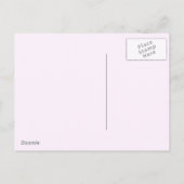 Cute Yoga Girl | Briefkaart met zwarte haarhaar (Achterkant)