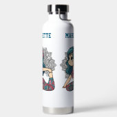 cute yoga girl gym water bottle waterfles (Links)