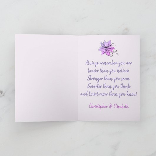 Cute Yoga Girl ook dit zal een groet overdragen Kaart (Binnen)