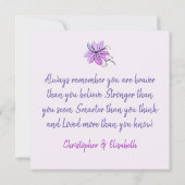 Cute Yoga Girl, ook dit zal pas overlopen Kaart (Achterkant)