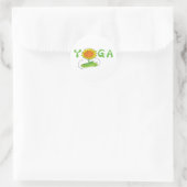 Cute Yoga Ronde Sticker (Tas)