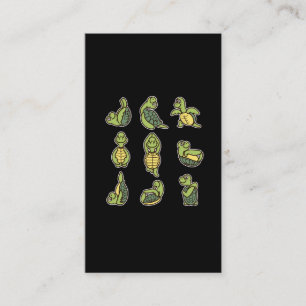 Cute Yoga Turtle Zee Dierenvriend Visitekaartje