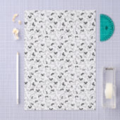cute yogahuisdierhondpatroon witte achtergrond tissuepapier (Craft)