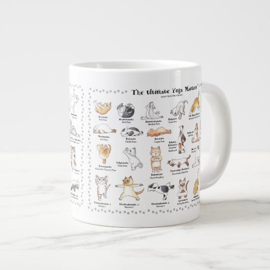 Cute yogi cats jumbo mok koffie (Voorkant rechts)