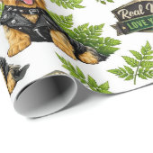 Cute Yorkie Biker Patroon Cadeaupapier (Rol Hoek)