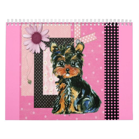 Cute Yorkie Calendar Kalender (Hoes)