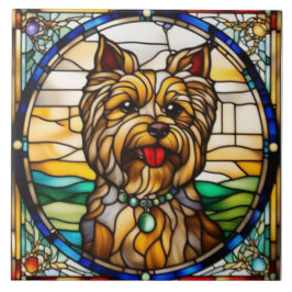 Cute Yorkie decoratieve keramische tegel Tegeltje