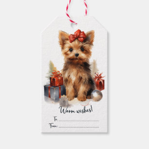 Cute Yorkie Dog Cadeaulabel