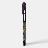 Cute Yorkie Dog Name Chic Paarse Star Glam Terrier Case-Mate iPhone Case (Achterkant / Links)