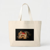 Cute yorkie grote tote bag (Voorkant)