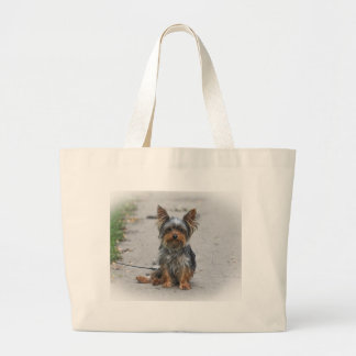 Cute Yorkie Grote Tote Bag