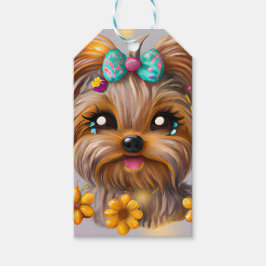 Cute Yorkie Kawaii Puppy Cadeaulabel