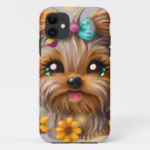 Cute Yorkie Kawaii Puppy Case-Mate iPhone Case (Achterkant)