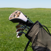 Cute Yorkie met een roze bus Golfheadcover (Insitu)