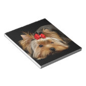 Cute yorkie notitieblok (Schuin)