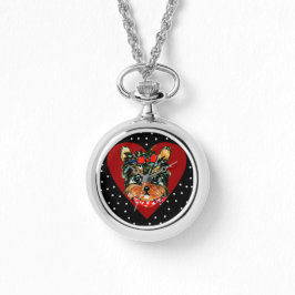 Cute Yorkie Poo Horloge