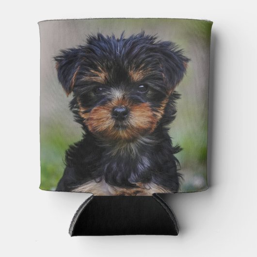 Cute Yorkie Puppy Blikjeskoeler (Voorkant)