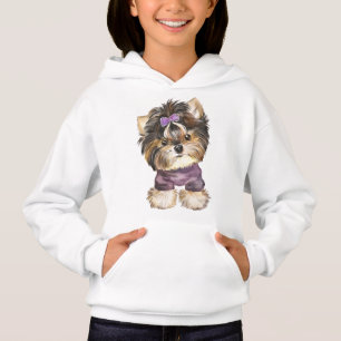 Cute Yorkie Puppy Dog Cartoon Yorkshire Terrier