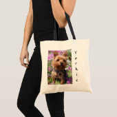 Cute Yorkie Puppy Dog mama Yorkshire Terrier Tote Bag (Voorkant (product))