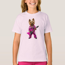 Cute Yorkie Rockster Kids T-Shirt