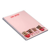 Cute Yorkie Teacup Valentine’s Day Notebook Notitieboek (Rechterzijde)