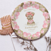 Cute Yorkie Two Cute Balloon Birthday Party Papieren Bordje