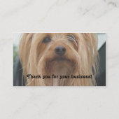 Cute Yorkie Visitekaartje (Achterkant)