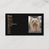 Cute Yorkie Visitekaartje (Voorkant)