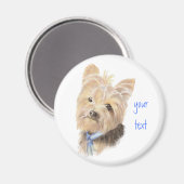 Cute Yorkie, Yorkshire Terrier, Dog, Pet Magneet (Voorkant / Achterkant)
