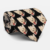 Cute Yorkie, Yorkshire Terrier, Dog, Pet Stropdas (Opgerold)