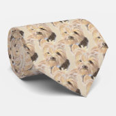 Cute Yorkie, Yorkshire Terrier, Dog, Pet Stropdas (Opgerold)