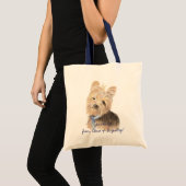 Cute Yorkie, Yorkshire Terrier, Dog, Pet Tote Bag (Voorkant (product))