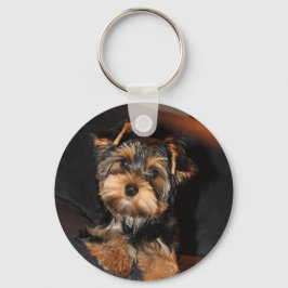 Cute Yorkie Yorkshire Terrier Dog Sleutelhanger