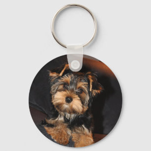 Cute Yorkie Yorkshire Terrier Dog Sleutelhanger