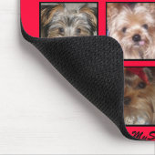 CUTE YORKIES 2008 CALENDAR (op een mousepad) RED Muismat (Hoek)