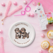 Cute Yorkshire Puppies Papieren Bordje (Feest)
