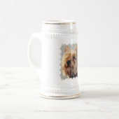 Cute Yorkshire Terrier Beer Stein Bierpul (Voorkant links)
