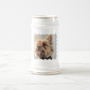 Cute Yorkshire Terrier Beer Stein Bierpul