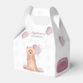 Cute Yorkshire Terrier Birthday Bedankdoosjes (Achterkant)
