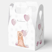 Cute Yorkshire Terrier Birthday Bedankdoosjes (Geopend)